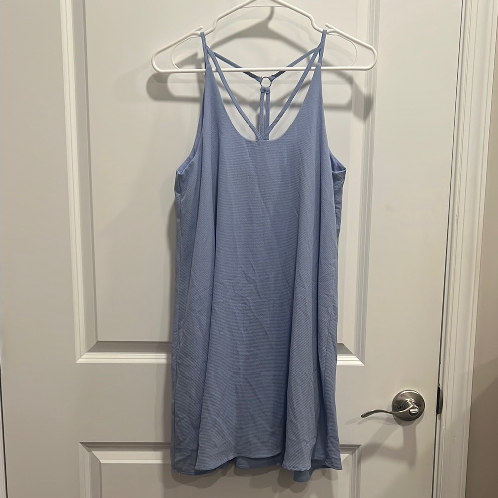 Francesca’s Blue Rain Light Blue Strappy Dress